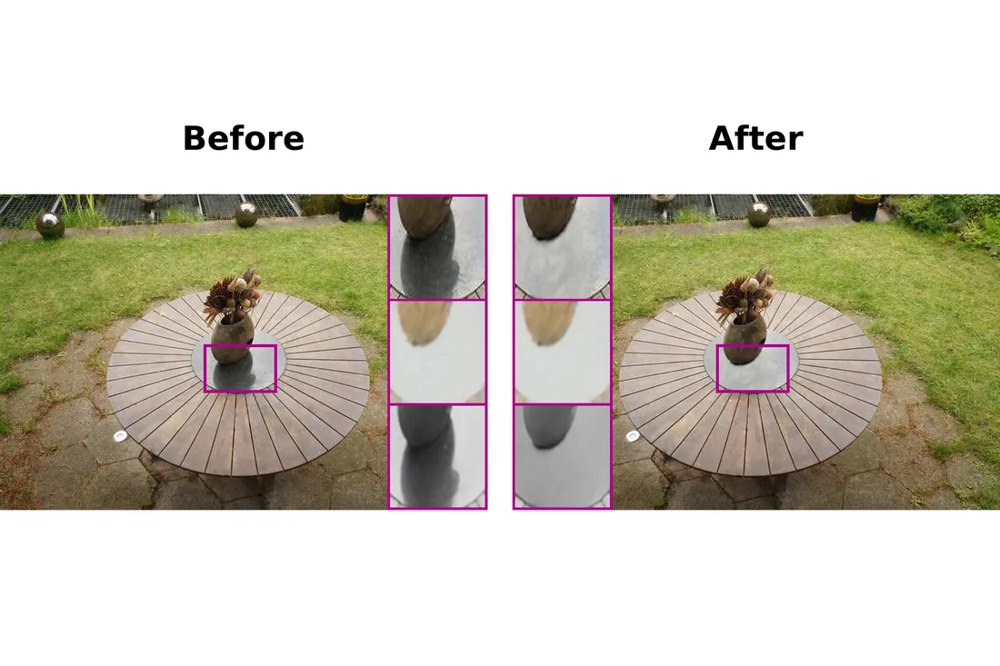 Shadow removal in a garden